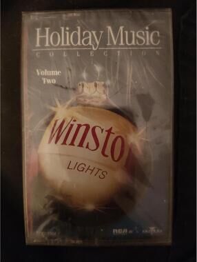 NWT RARE cassette- Winston Lights holiday music #1 M/M